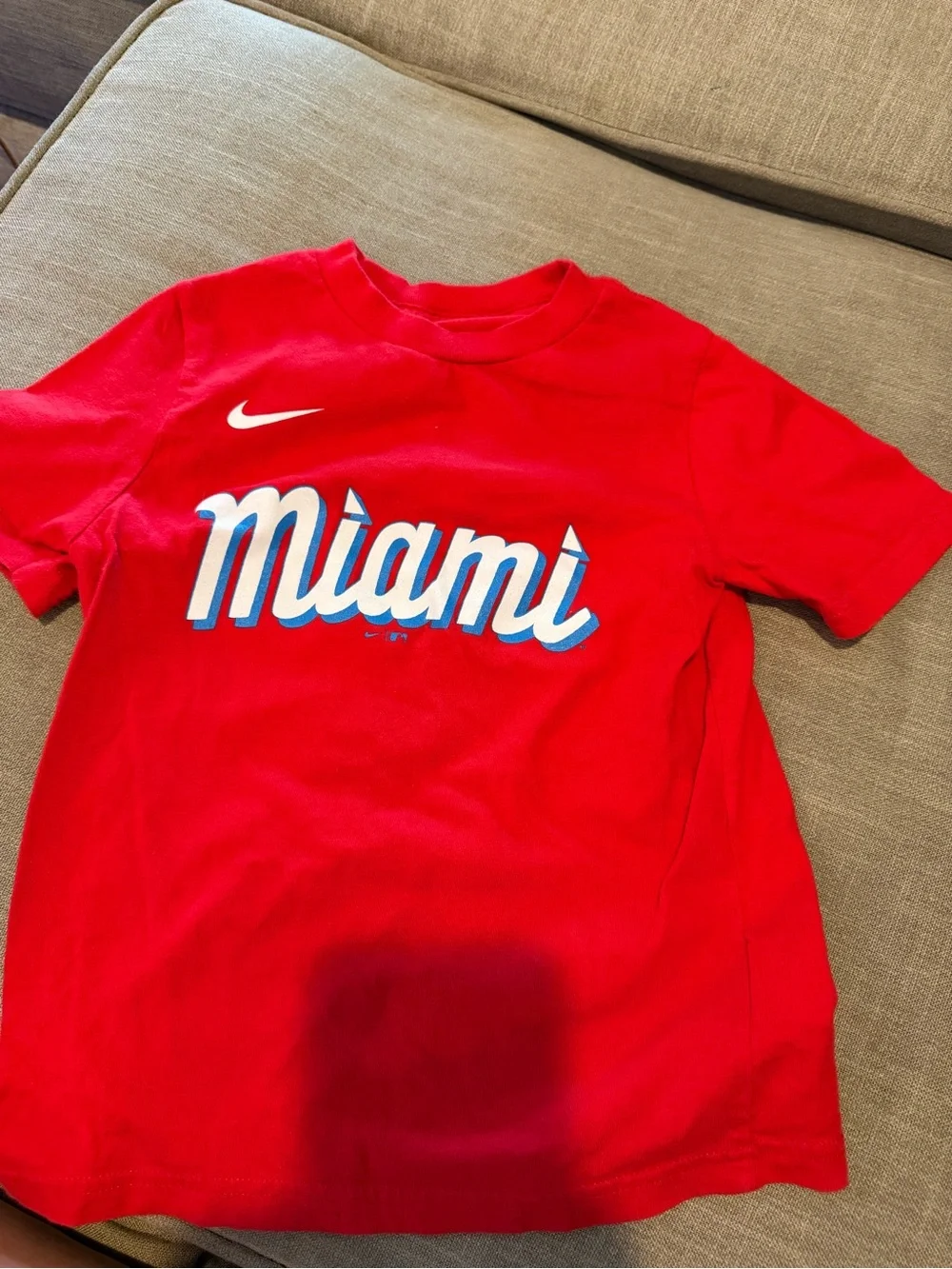 Nike Kids Red 'Miami' Short Sleeve Graphic Tee